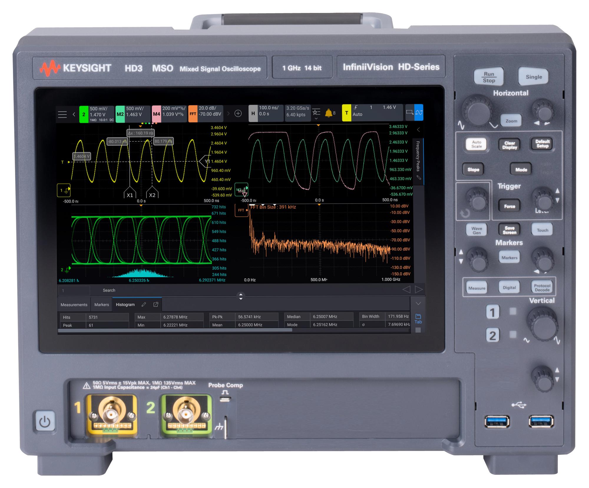 Keysight Technologies Hd304Mso/350 Mso, 4+16 Channel, 350Mhz, 3.2Gsps