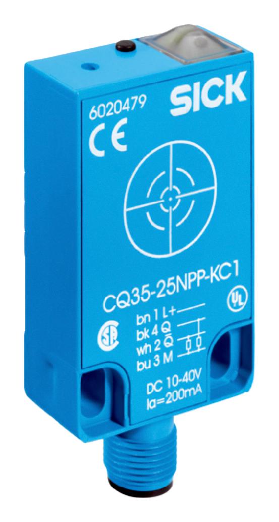 Sick Cq35-25Nnp-Kc1 Capacitor Prox Sensor, 25mm, Comp Npn, 36V