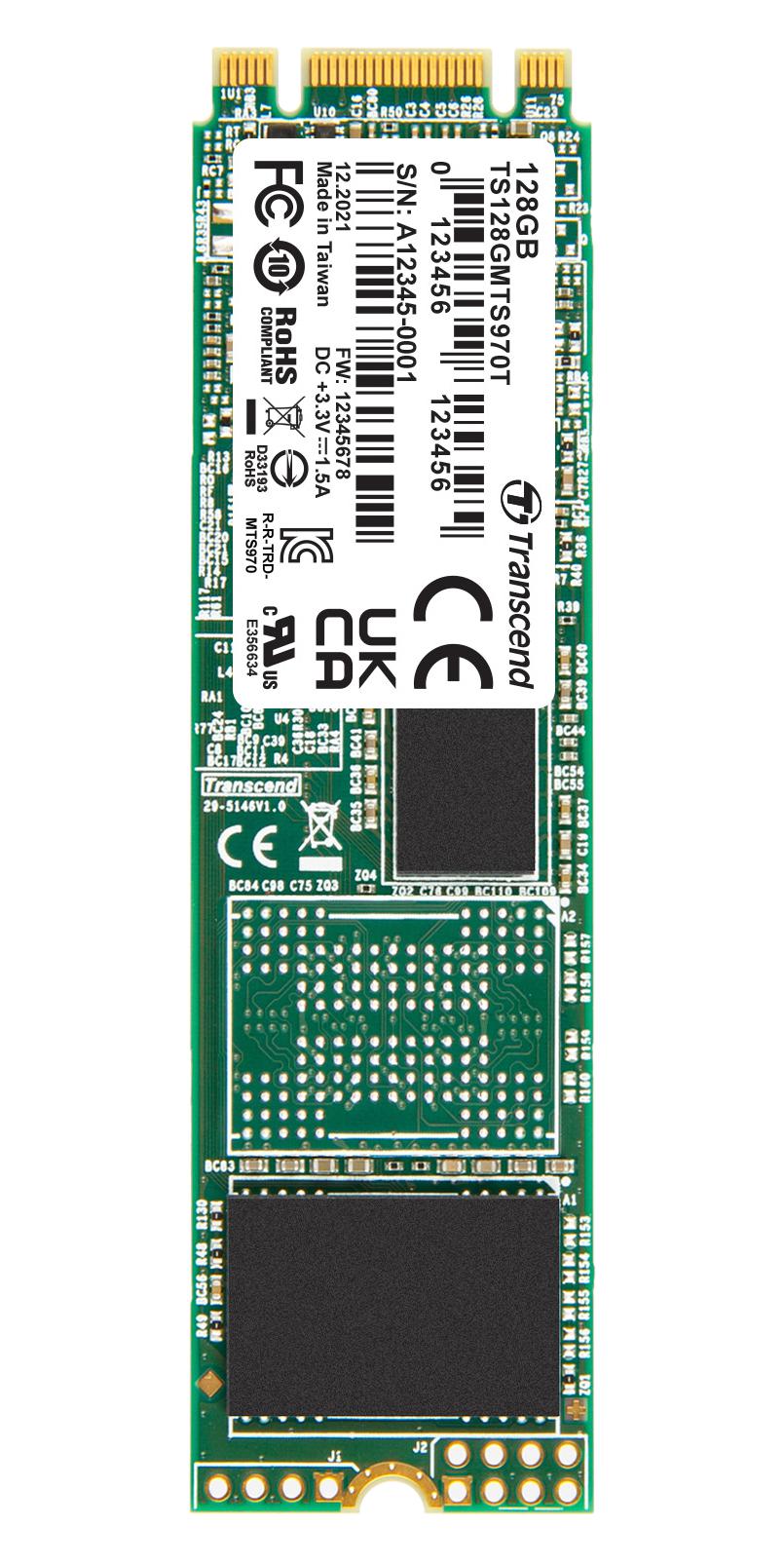 Transcend Ts128Gmts970T Ssd, Sata Iii, 3D Nand, 128Gb