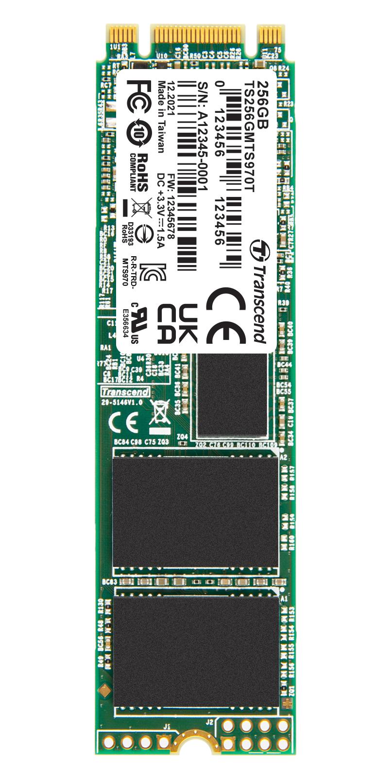 Transcend Ts256Gmts970T Ssd, Sata Iii, 3D Nand, 256Gb