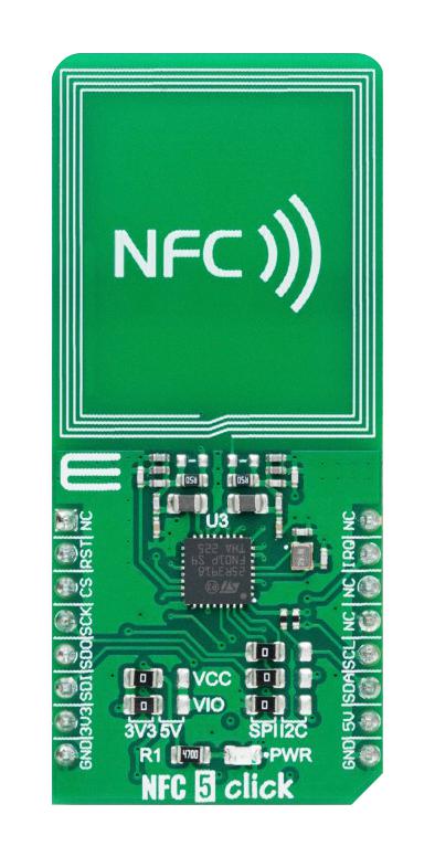 MikroElektronika Mikroe-6029 Nfc 5 Click Add-On Board, I2C, Spi