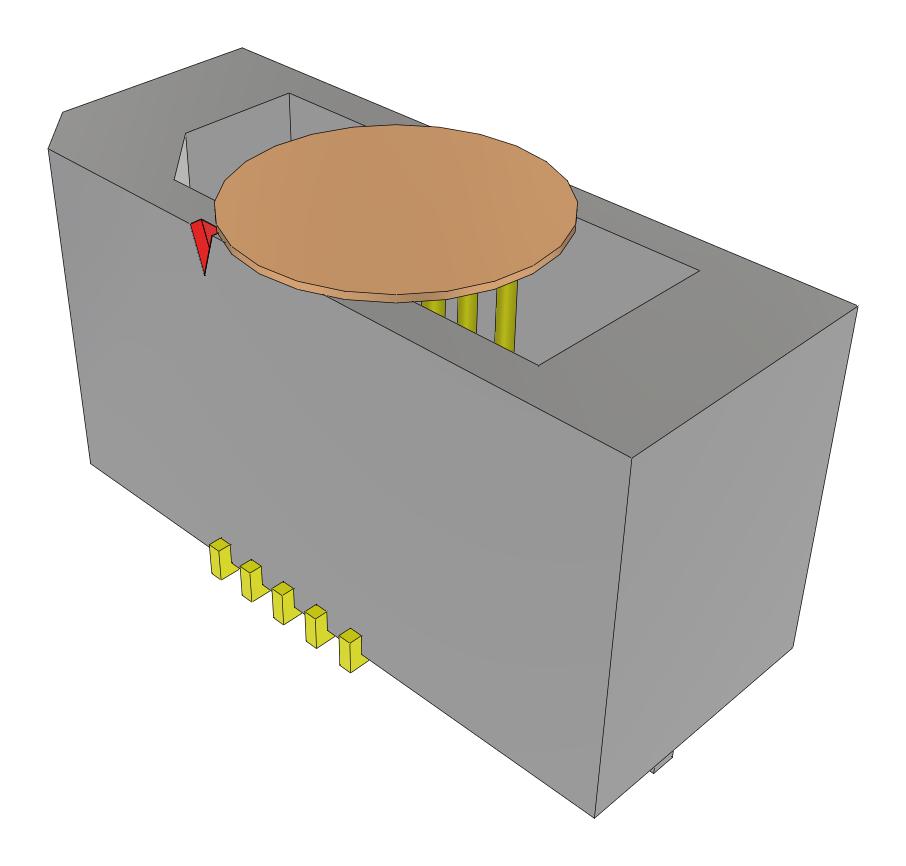 Samtec Tem-105-02-04.0-H-D-Wt-K-Fr Connector, Header, 10Pos, 2Row, 0.8mm, Smt