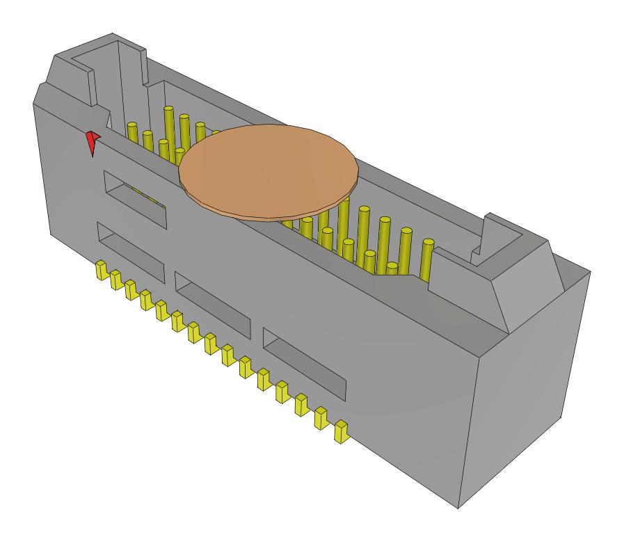 Samtec Tem-115-02-03.0-G-D-L1-K-Fr Connector, Header, 30Pos, 2Row, 0.8mm, Smt