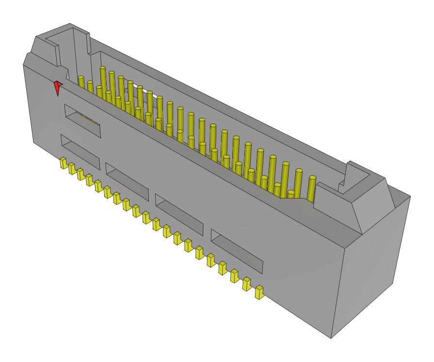 Samtec Tem-120-02-03.0-H-D-L1-Fr Connector, Header, 40Pos, 2Row, 0.8mm, Smt