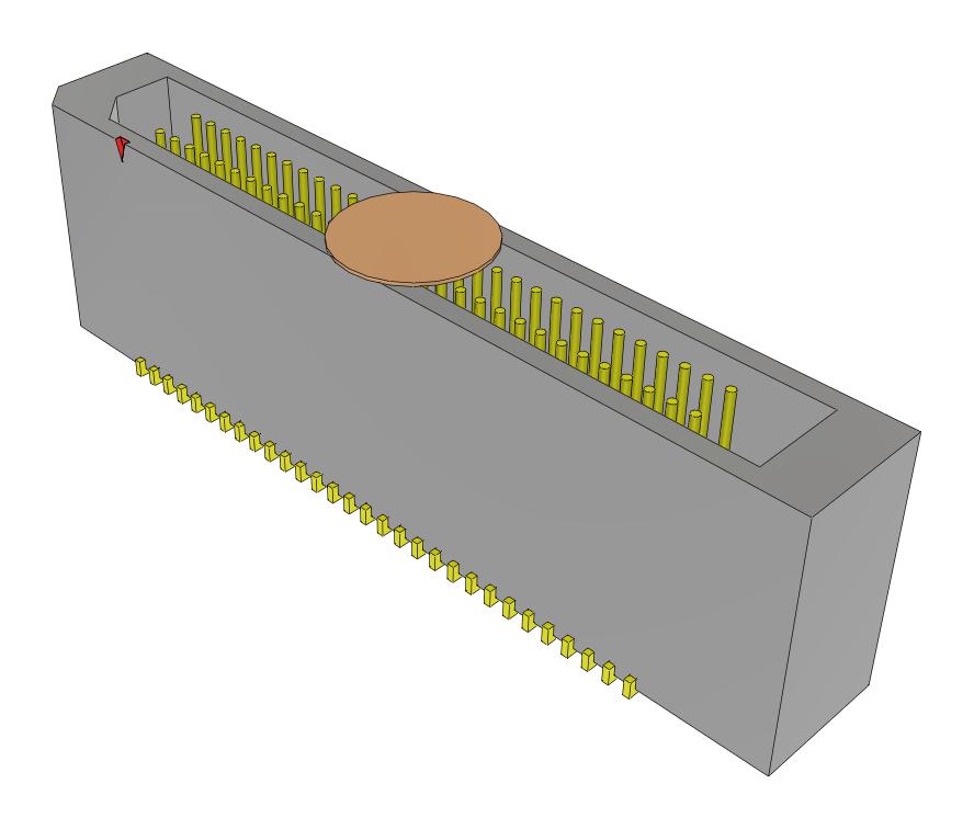 Samtec Tem-130-02-07.0-Fg-D-A-K-Fr Connector, Header, 60Pos, 2Row, 0.8mm, Smt