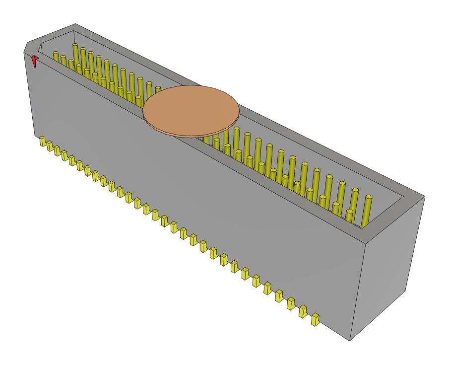 Samtec Tems-130-02-04.0-H-D-A-K-Fr Connector, Header, 60Pos, 2Row, 0.8mm, Smt