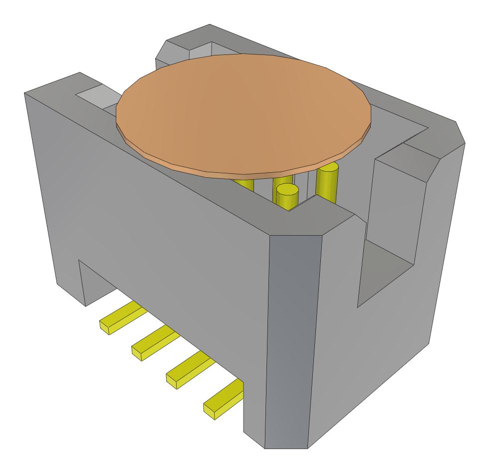 Samtec Tfc-104-02-F-D-K-Fr Connector, Header, 8Pos, 2Row, 1.27mm, Smt