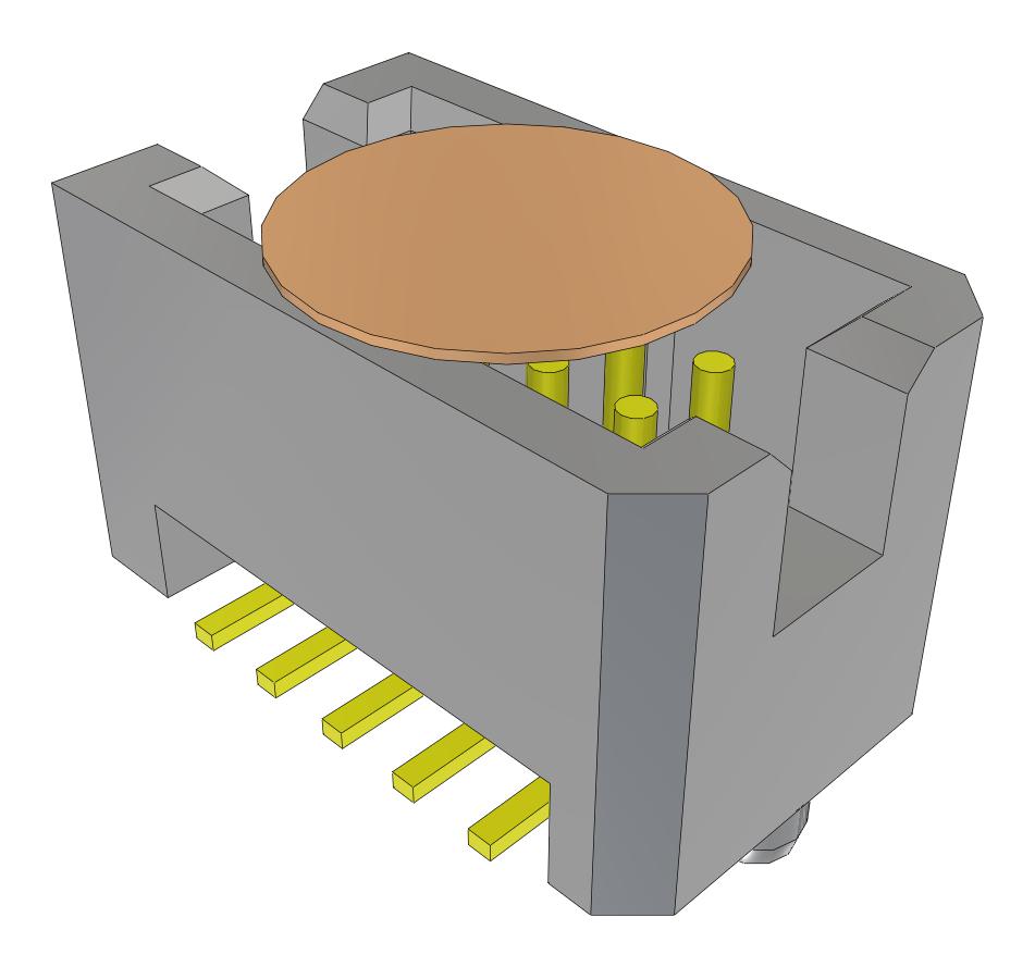 Samtec Tfc-105-02-F-D-A-K-Fr Connector, Header, 10Pos, 2Row, 1.27mm, Smt