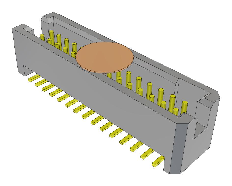 Samtec Tfc-115-02-F-D-K-Fr Connector, Header, 30Pos, 2Row, 1.27mm, Smt