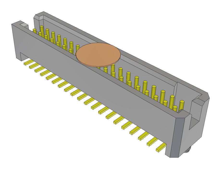 Samtec Tfc-120-02-F-D-A-K-Fr Connector, Header, 40Pos, 2Row, 1.27mm, Smt