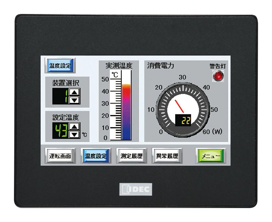 IDEC Hg1G-4Vt22Tf-B Operator Interface, 4.3, 480 X 272P