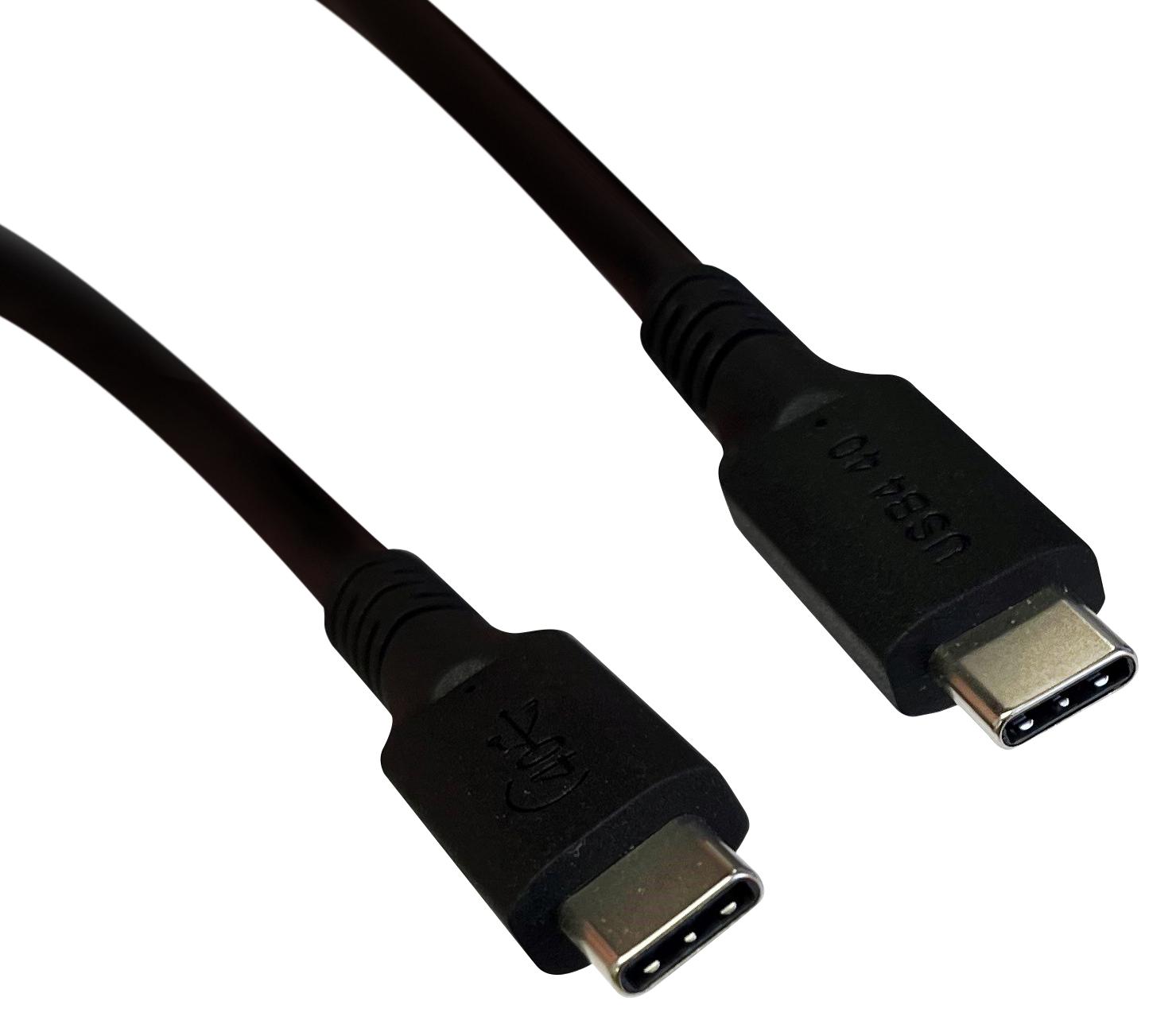 Videk 2561F-1 Usb Cable, 4 C Plug-Plug, 1M