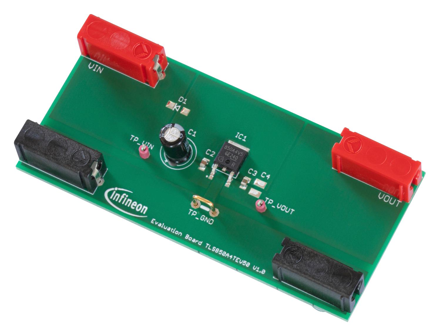 Infineon Tls850A4Tev50Boardtobo1 Demo Board, Low Dropout Linear Regulator