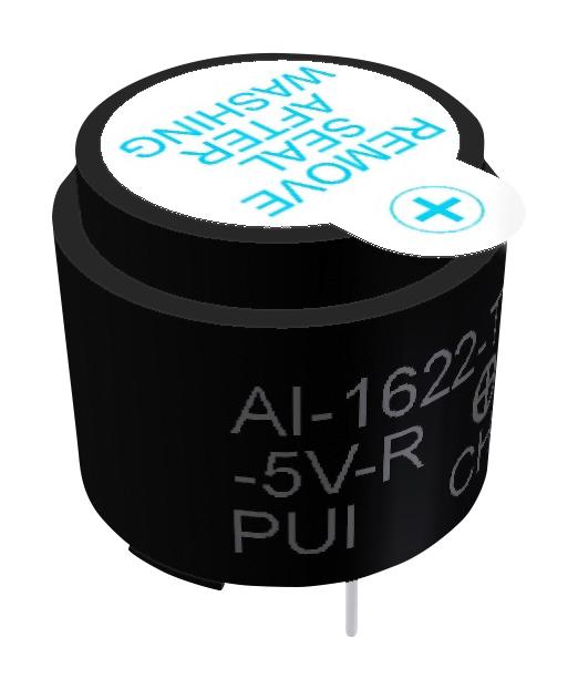 Pui Audio Ai-1622-Twt-5V-R Audio Indicator, Cont, 85Dba, 2.2Khz