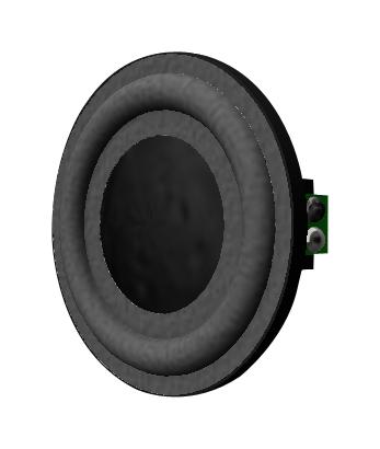 Pui Audio As02804Pr-N50-R Speaker, 250Hz-20Khz, 4 Ohm, 76.5Dba