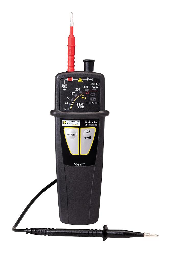 Chauvin Arnoux Ca742 Voltage Absence Tester, Led, 12-690V