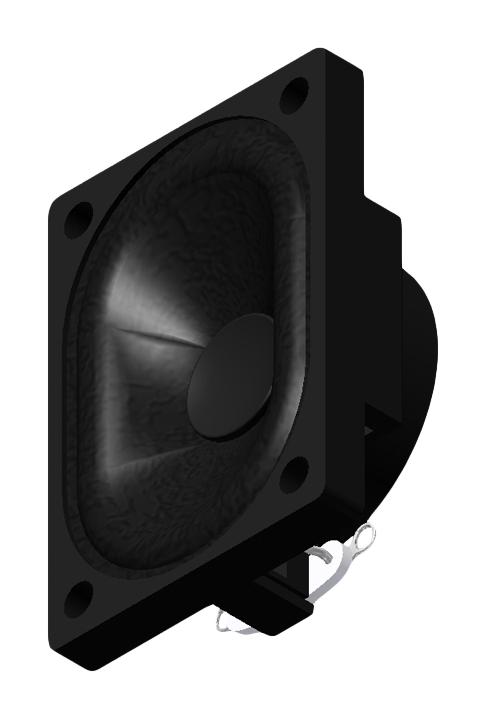 Pui Audio As04008Po-4-R Speaker, 370Hz, 8 Ohm, 86Db