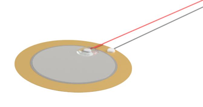 Pui Audio Ablf2746B-Lw100 Piezo Bender, 4.6Khz, 0.02Uf, 300 Ohm