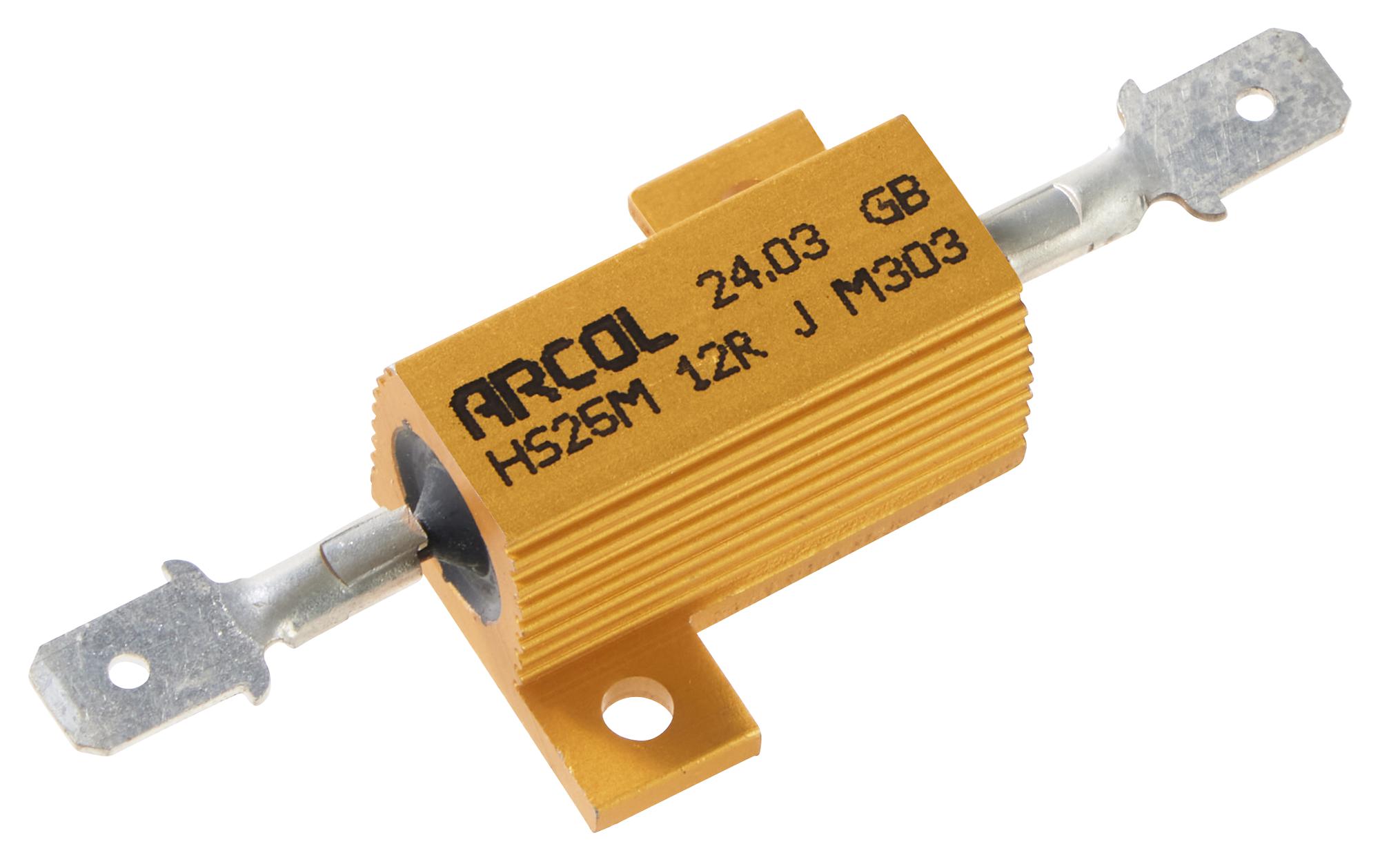 Arcol Hs25M 47R J M303 Resistor, 47R, 25W, Wirewound, Panel