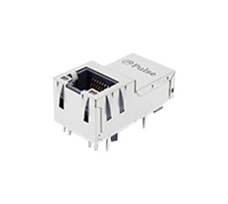 Pulse Electronics J1V-U2100Nl Rj45 Connector, Jack, 8P8C, 1Port, Tht