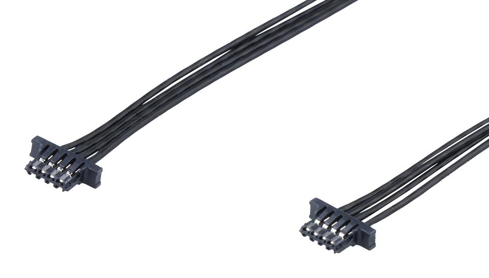 Molex 2262021043 Cbl Assy, 4P, Rcpt-Rcpt, 300mm, Blk