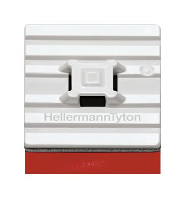 HellermannTyton 151-02977 Cable Tie Mount, 28mm, Nyl 6.6 Hs, White