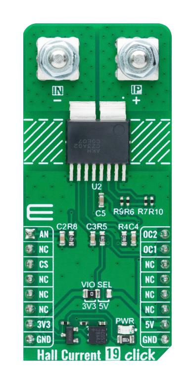 MikroElektronika Mikroe-6097 Hall Current 19 Click Add-On Brd, 3.3/5V