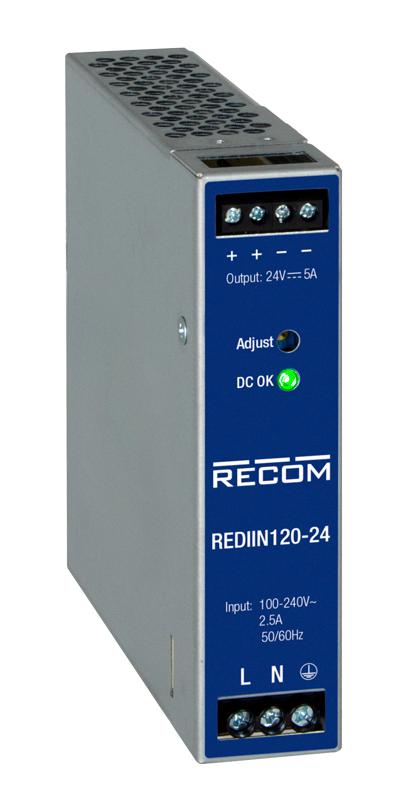 RECOM Power Rediin120-12 Ac/dc Power Supply, 12Vdc, 10A, 120W