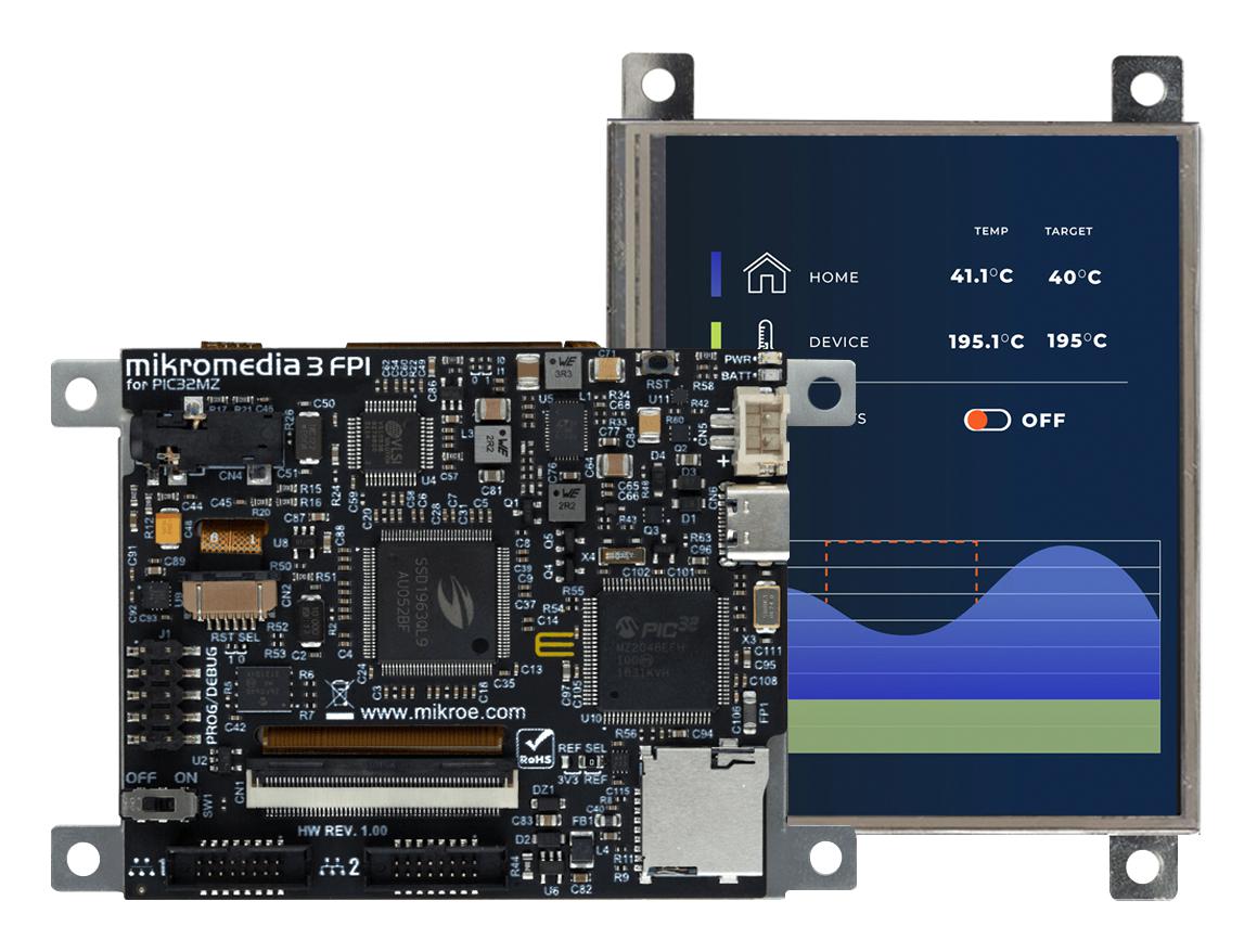 MikroElektronika Mikroe-6285 Dev Kit, 32Bit, Multimedia/gui-Centric