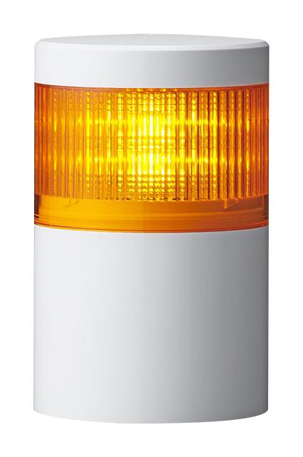 Patlite Lr10-102Wjnw-Y Signal Tower, Amber, 24Vdc