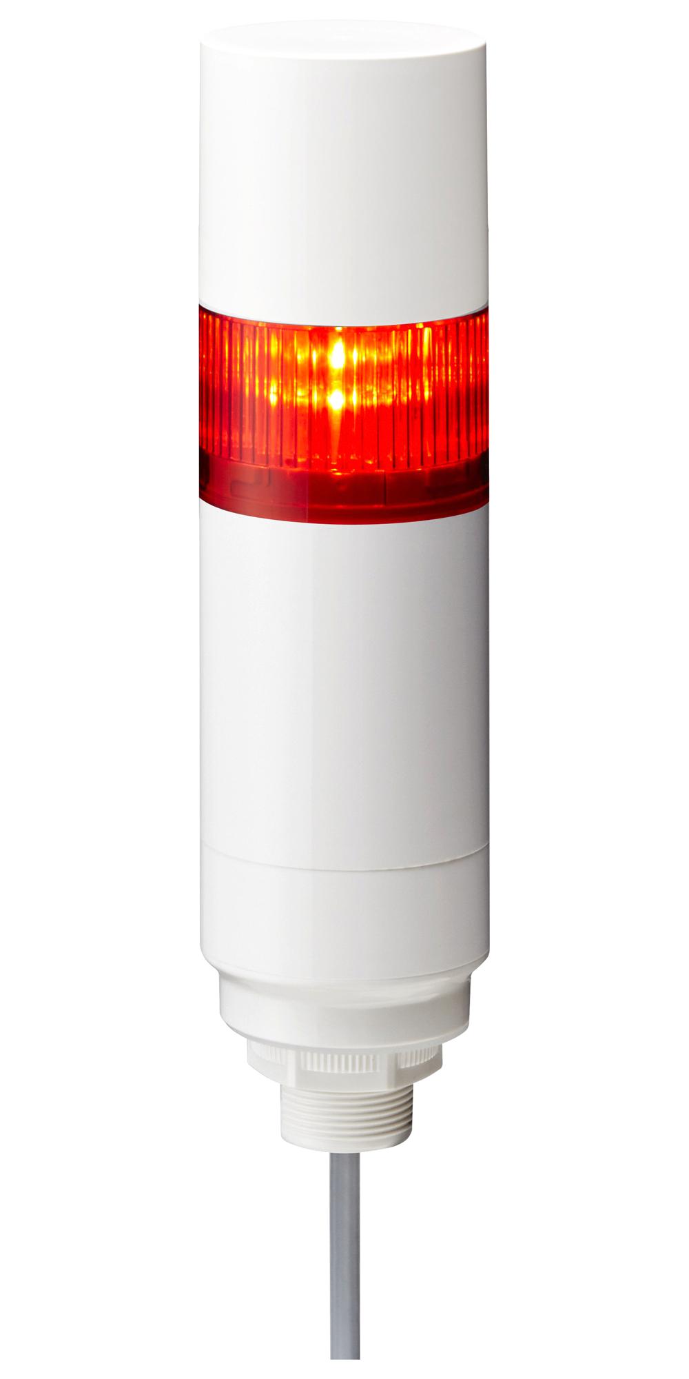 Patlite Lr6-102Wcbw-R+Fb295 Signal Tower, Red, 88Db, 24Vdc