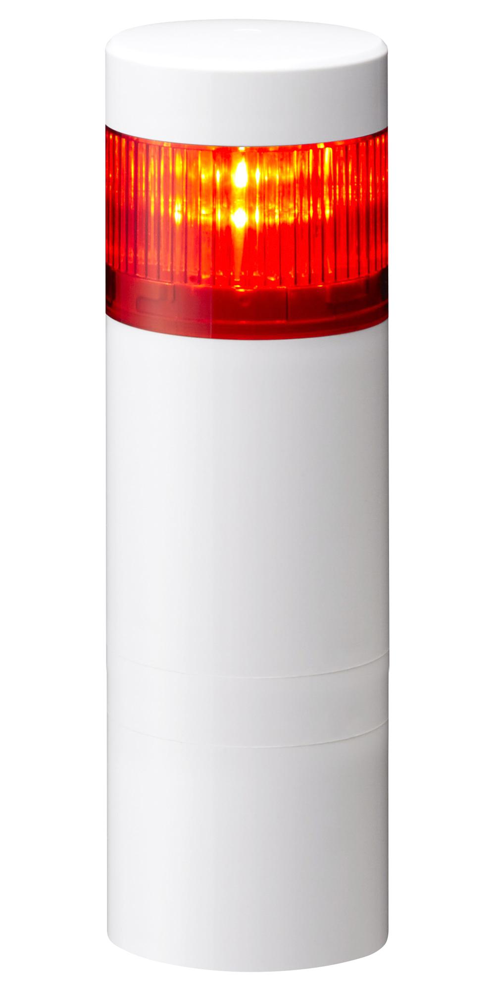 Patlite Lr6-102Wmnw-R+Fb295 Signal Tower, Red, 88Db, 24Vdc