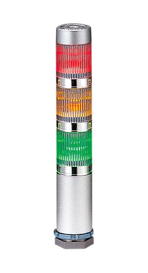 Patlite Mes-302A-Ryg Signal Tower, Amber/green/red, 24Vdc