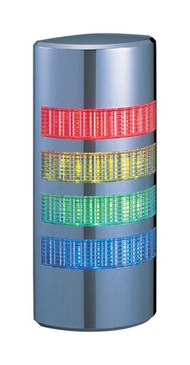 Patlite We-402-Rygb Signal Tower, Amber/blue/green/red, 24V