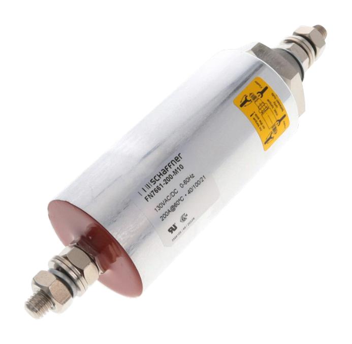 Schaffner Te Connectivity Fn7661-200-M10 Feedthrough Capacitor, 4.7Uf, 200A, 650Vdc