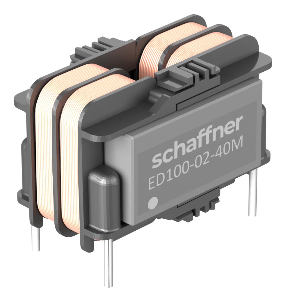 Schaffner Te Connectivity Ed100-0.2-40M Cm Choke, 40000Uh, 0.2A, Ct Compensated