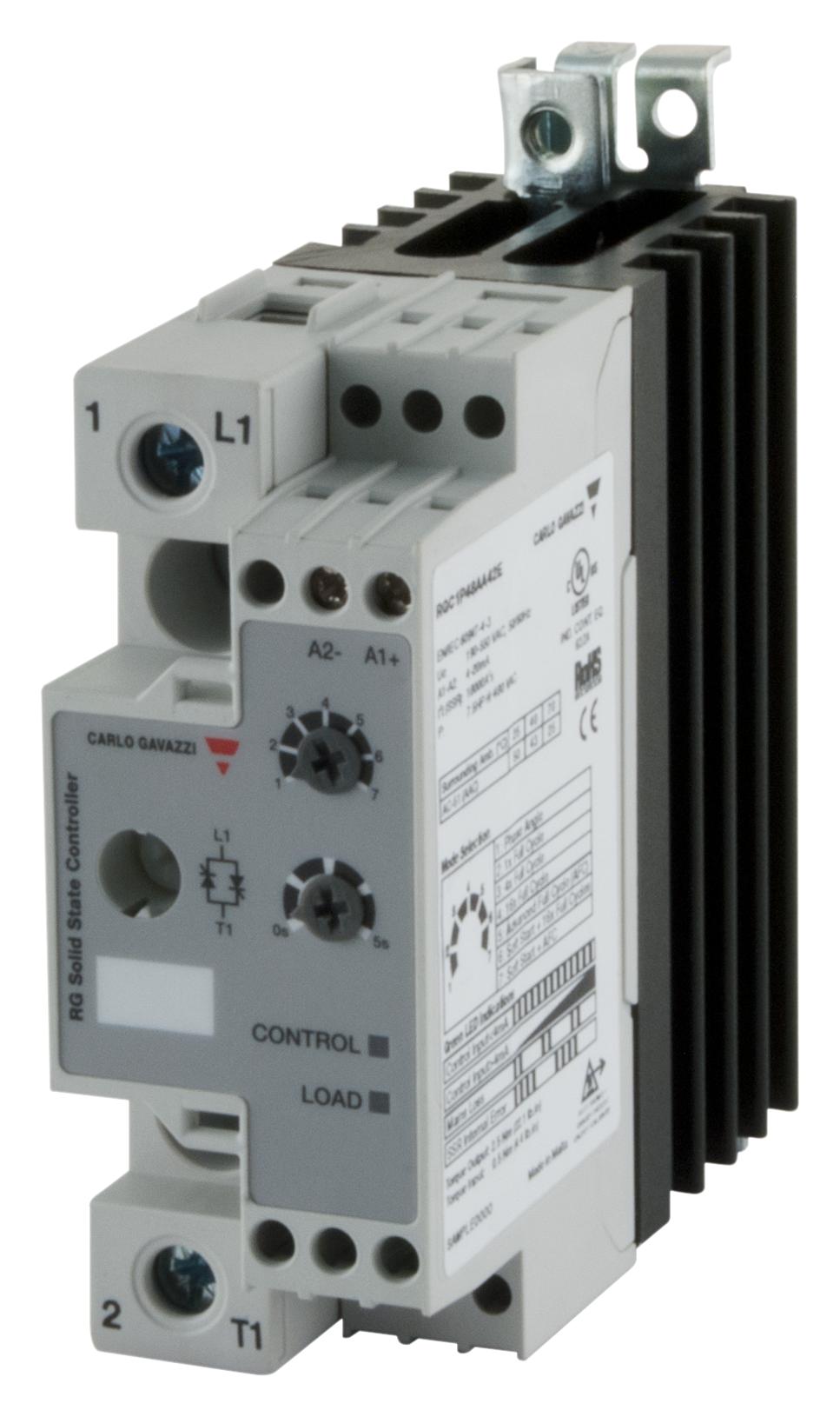 Carlo Gavazzi Rgc1P23Aa42E Solid State Contactor, 43A, 85 To 265Vac