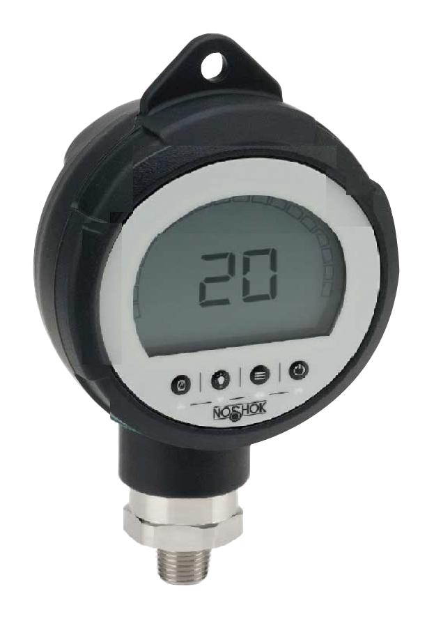 Noshok Pge20-3000Psig-1-2-Dl-Rcp Pressure Gauge, Digital, Gauge, 3000Psi