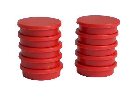 Eclipse Magnetics Rm768/r Marker Magnet, 30mm X 7mm, Red, Pk10