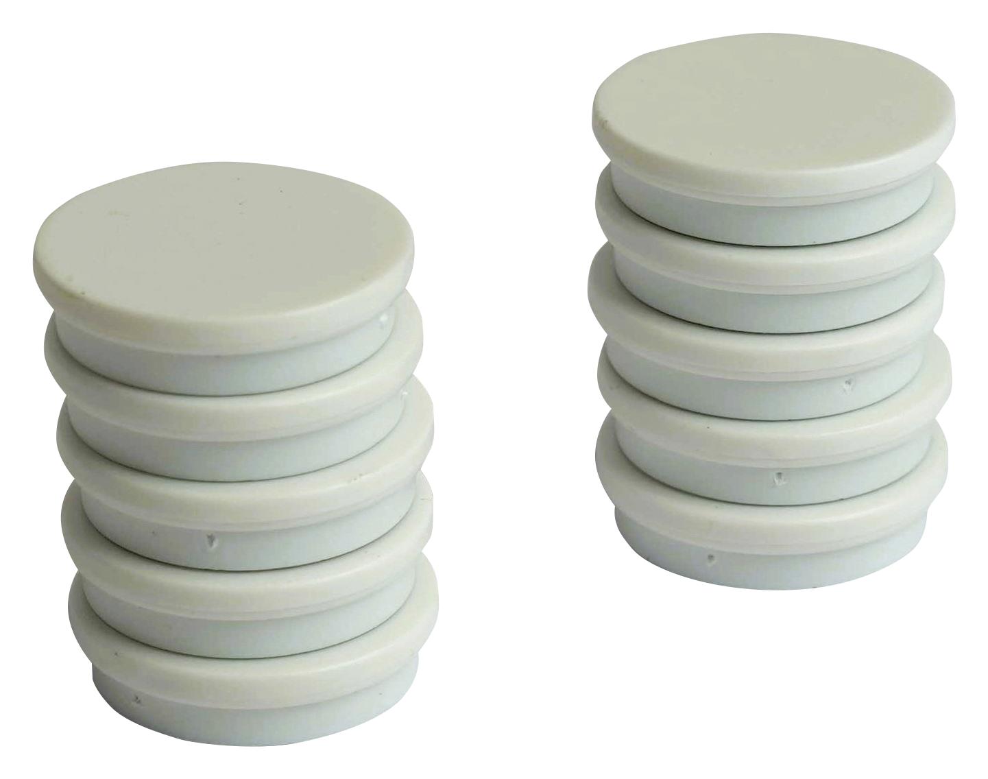 Eclipse Magnetics Rm768/w Marker Magnet, 30mm X 7mm, Wht, Pk10