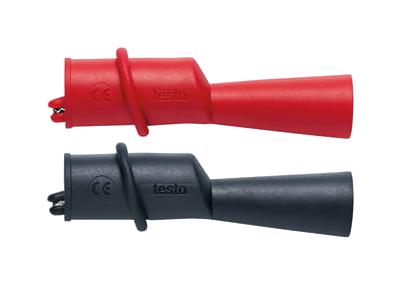 Testo 0590 0009 Crocodile Clip, Black, Red, 10A, 1Kv