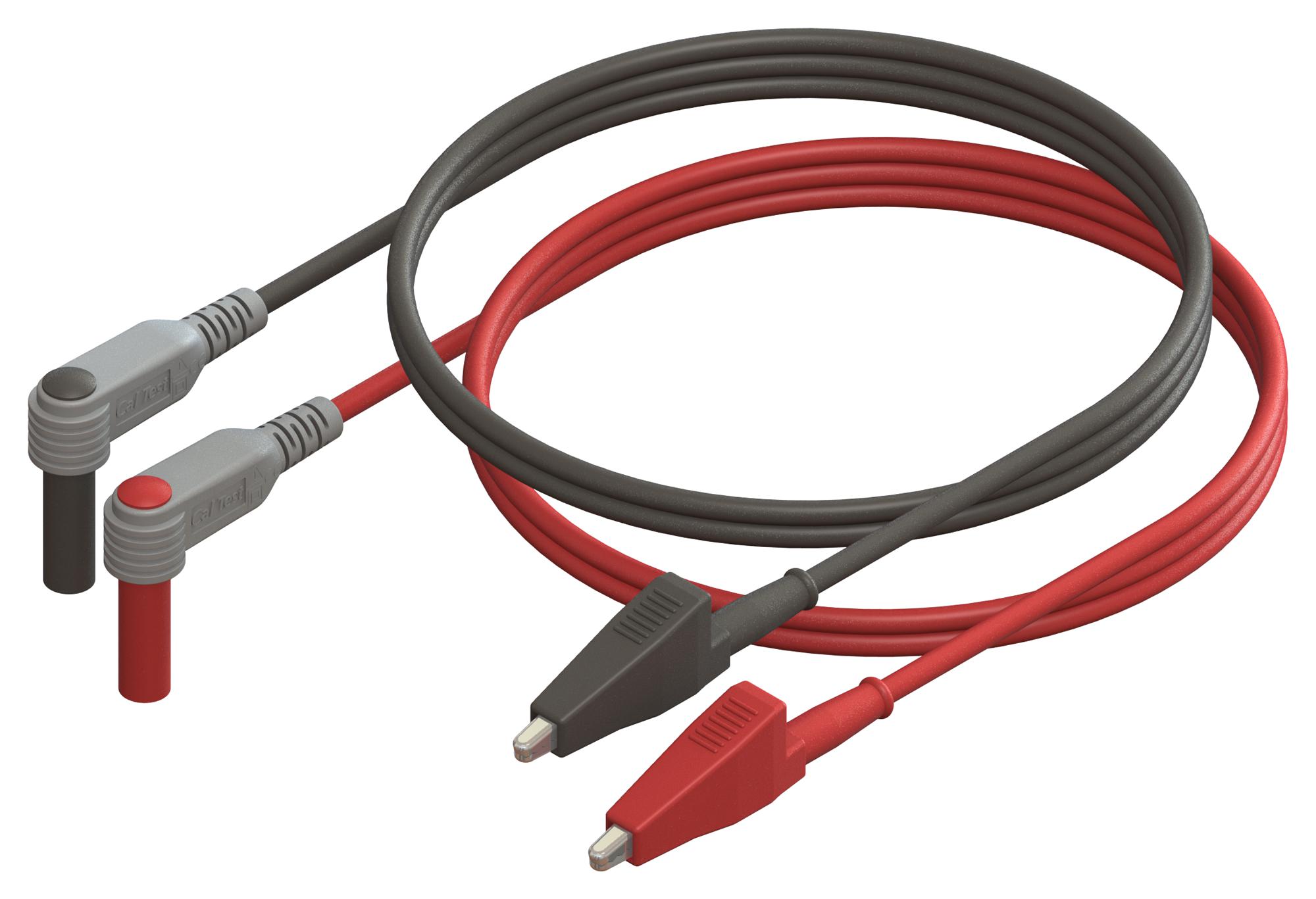 Cal Test Electronics Ct3805-60 Test Lead Set, Blk/red, 10A, 300V, 600mm