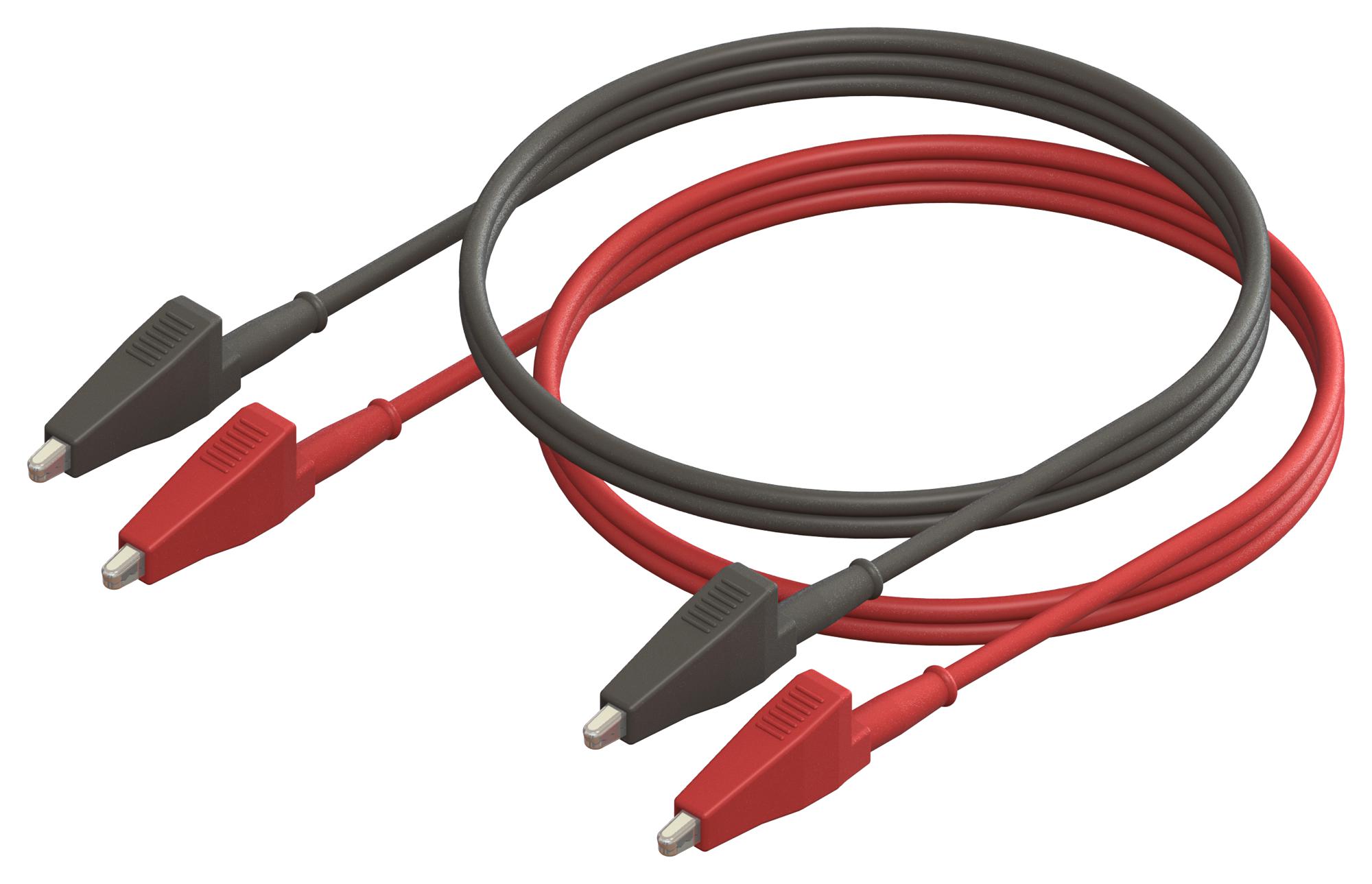 Cal Test Electronics Ct3810-60 Test Lead Set, Blk/red, 10A, 300V, 600mm