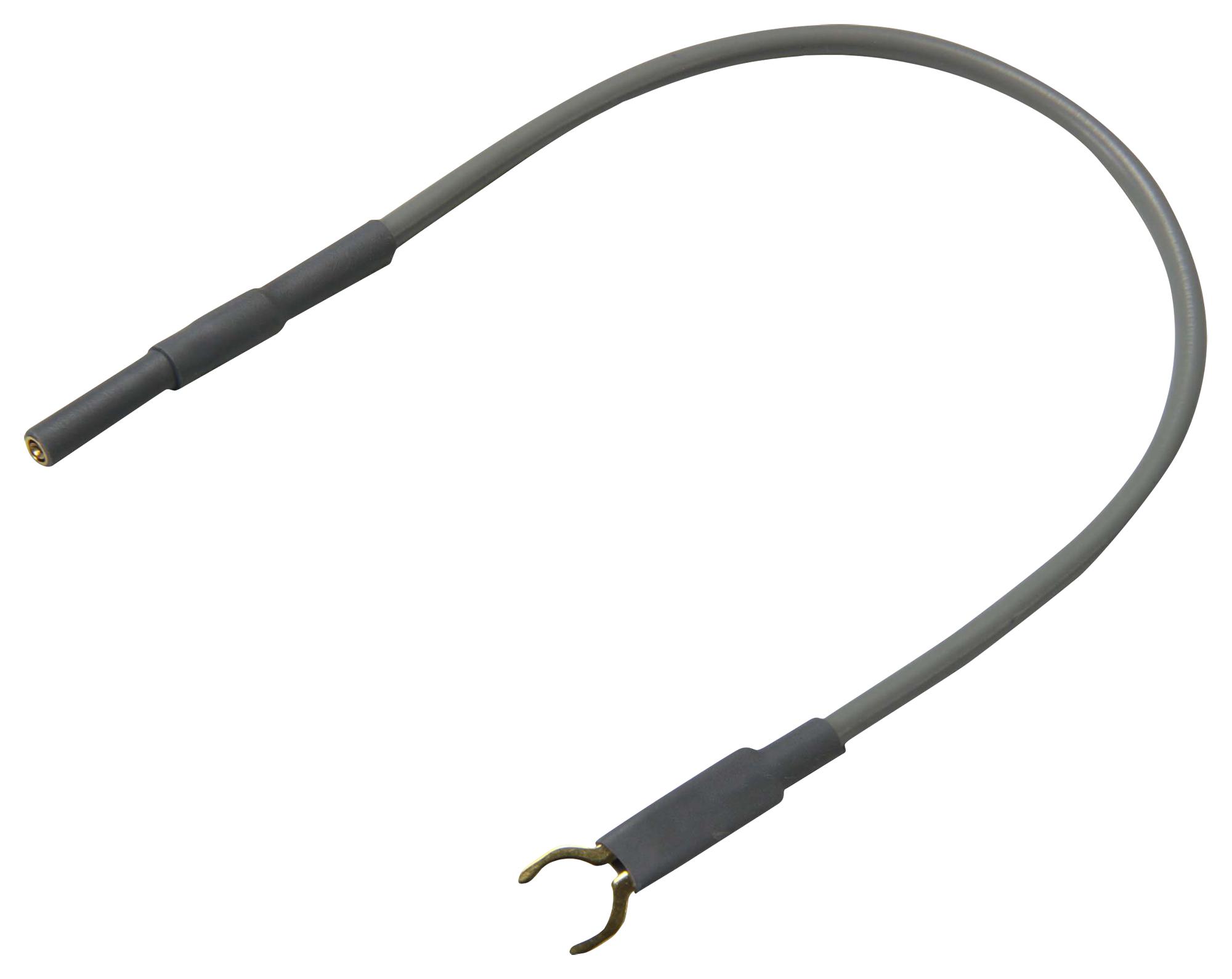 Cal Test Electronics Ct3669-15-8 Ground Lead, Banana-Lug, Grey, 150mm