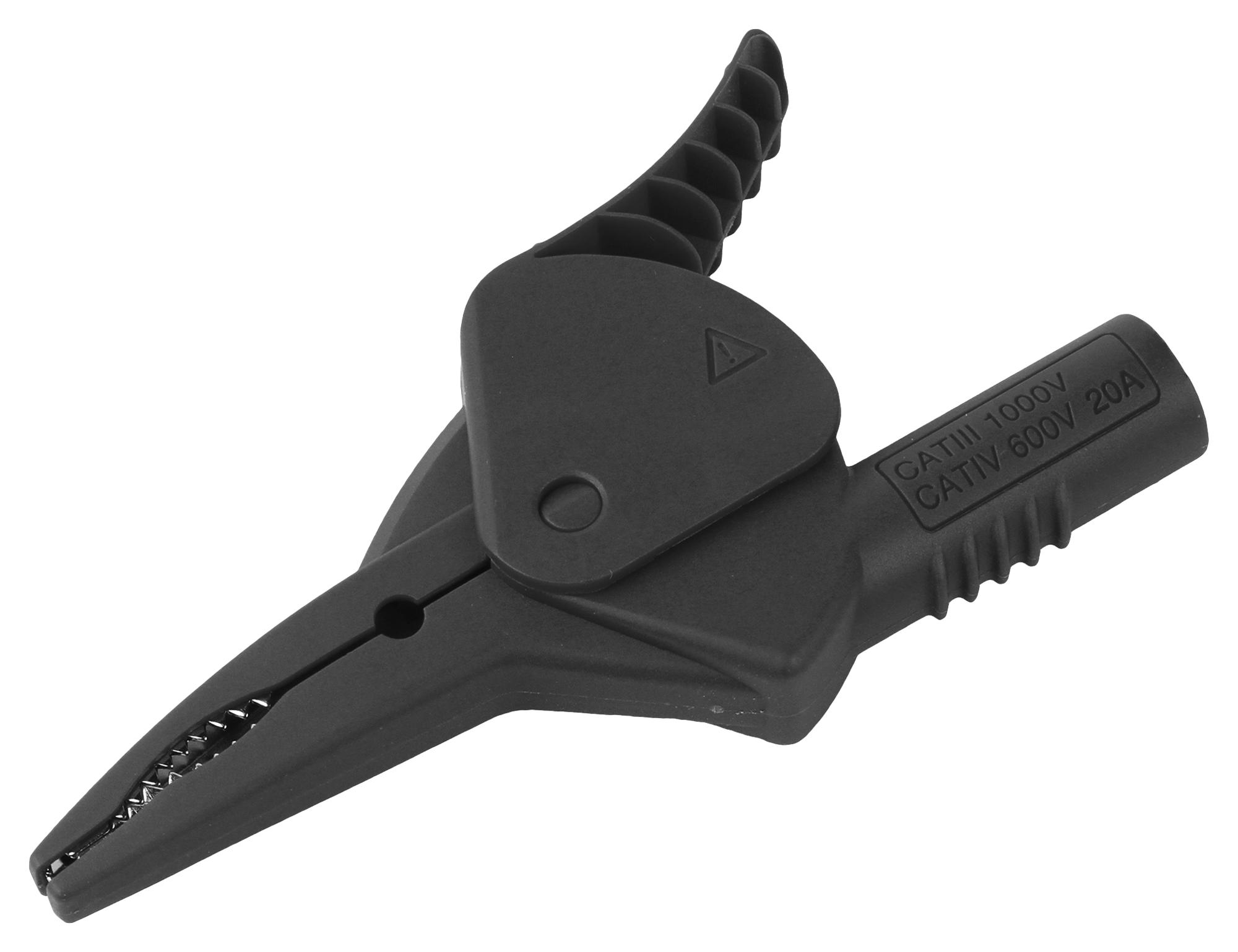 Cal Test Electronics Ct4409-0 Alligator Clip, Black, 20A, 34.5mm