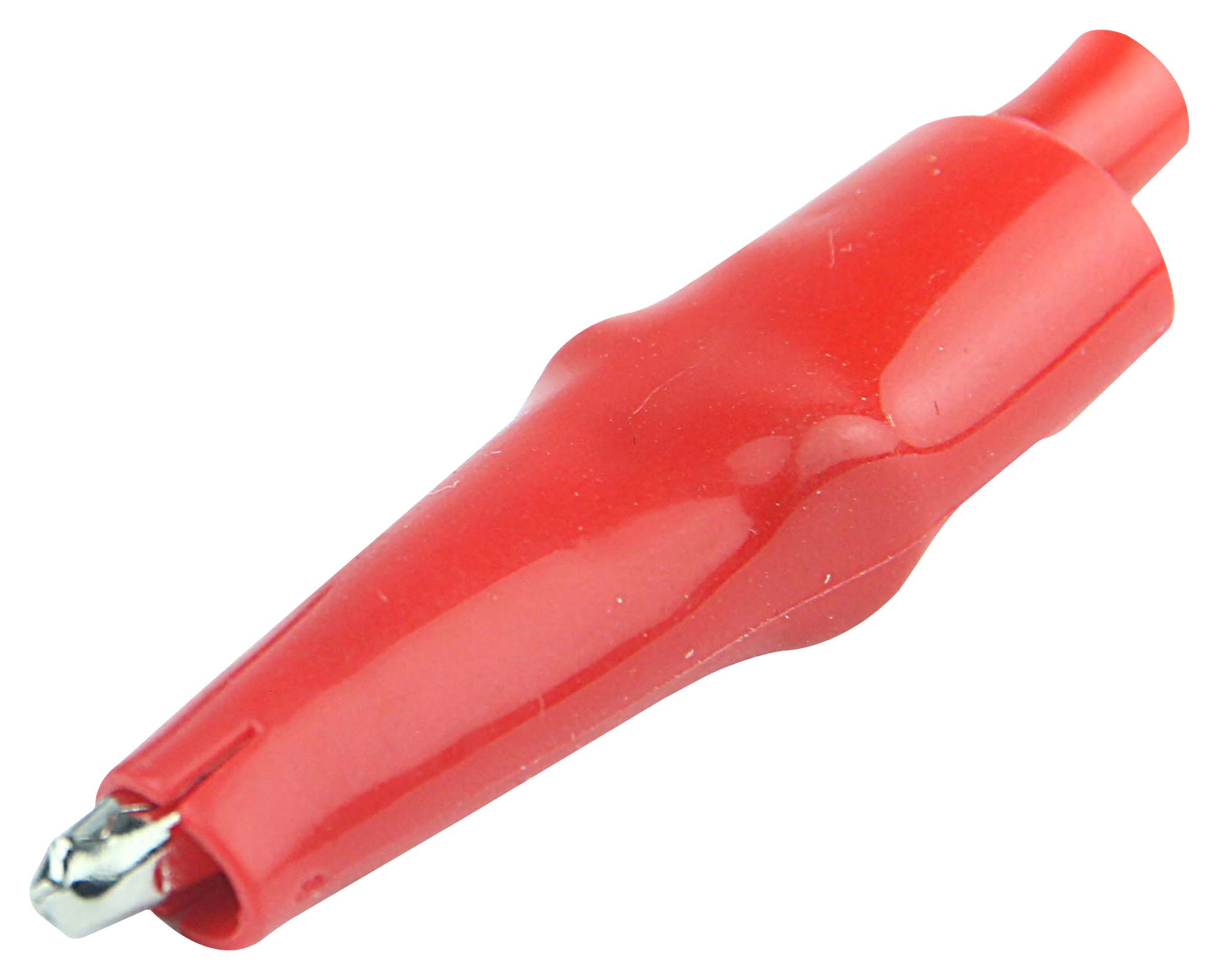 Cal Test Electronics Ctm-63-2 Insulated Alligator Clip, Red, 10A/7.9mm