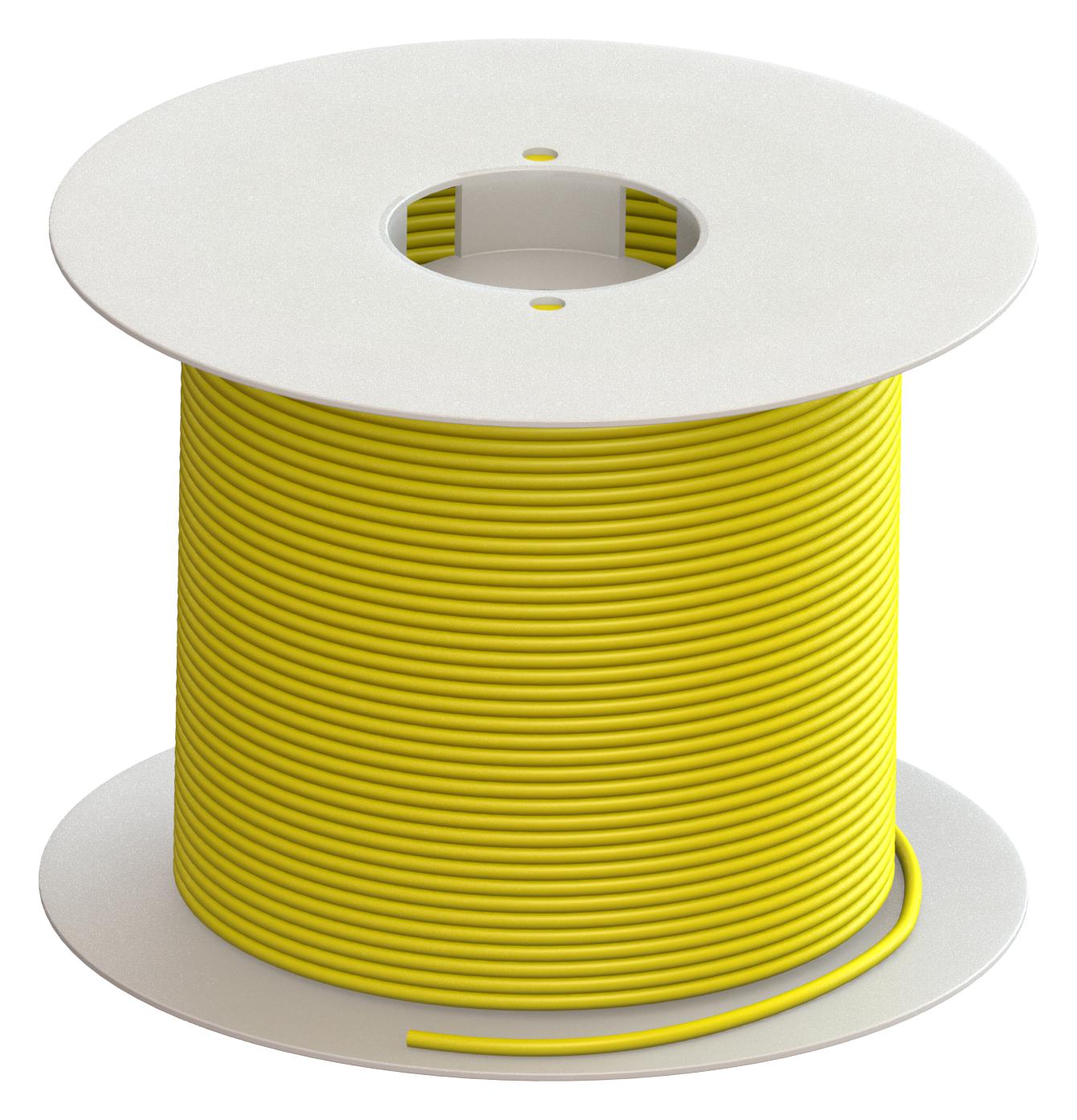 Sefram Ct2799A-4-50 Hook Up Wire, 18Awg, Yellow, 1Kv, 50M