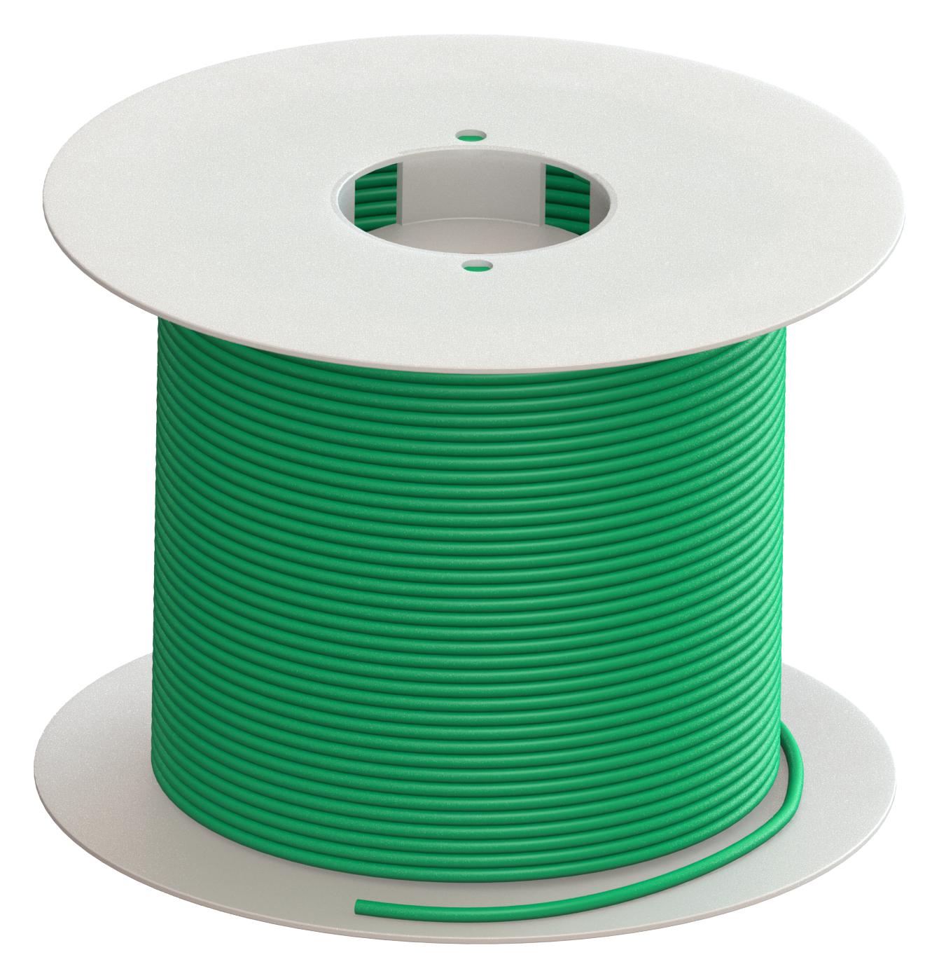 Sefram Ct2799A-5-100 Hook Up Wire, 18Awg, Green, 1Kv, 100M