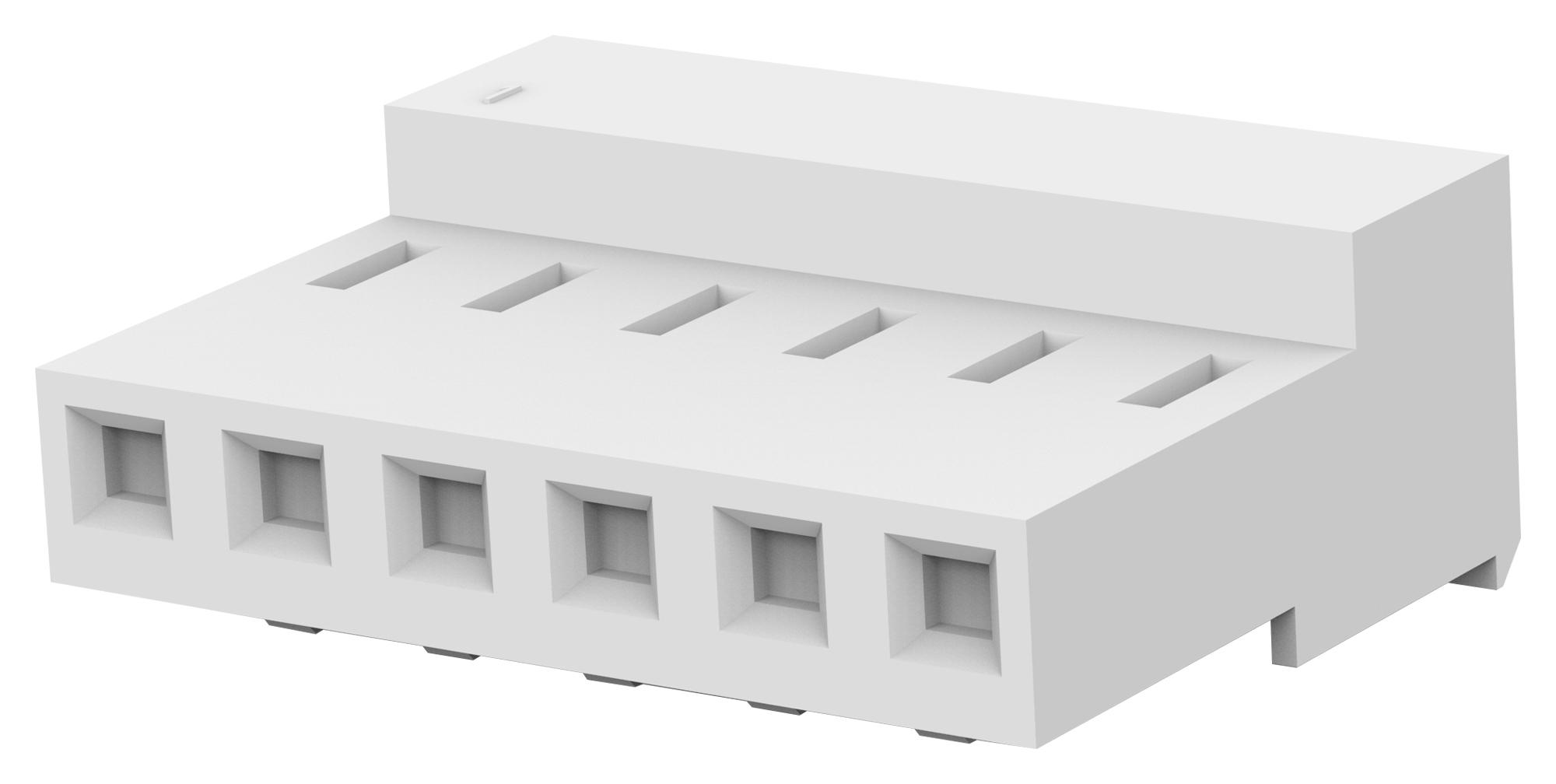 Te Connectivity 3-640434-6 Rectangular Pwr Conn, Rcpt, 6Pos, 3.96mm