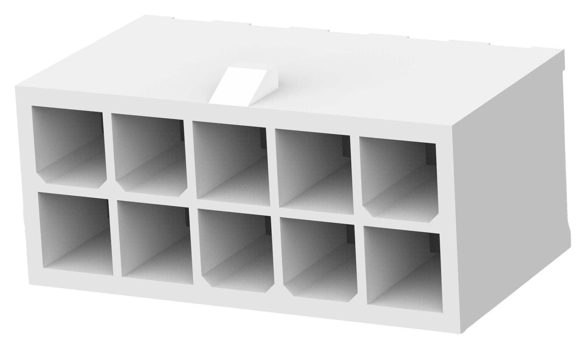 Te Connectivity 1-1586038-0 Conn, Header, 10Pos, 2Row, 4.2mm, Th